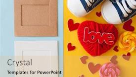  Presentation with baby celebration - Slide set consisting of festive-background-decoration-for-birthday background and a yellow colored foreground