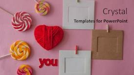  Presentation with birthday celebration - Amazing PPT theme having festive-background-decoration-for-birthday backdrop and a coral colored foreground