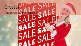  Presentation with shimmering - Amazing presentation having festive blonde showing white card against light design shimmering on silver backdrop and a red colored foreground