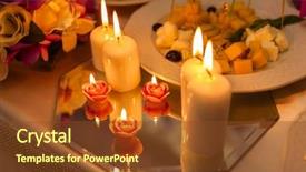  Presentation with festive - Cool new slides with festive candles on the wedding backdrop and a tawny brown colored foreground