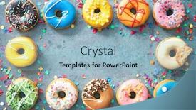  Presentation with carnival - Slide deck having festive-carnival-or-birthday-frame background and a light blue colored foreground