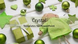  Presentation with golden light - Amazing presentation design having light green white and golden backdrop and a mint green colored foreground