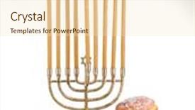  Presentation with hanukkah - Audience pleasing slide set consisting of festive composition for hanukkah isolated on white backdrop and a lemonade colored foreground