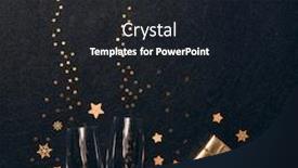  Presentation with flutes - Slide set with festive-composition-with-golden-christmas background and a wine colored foreground