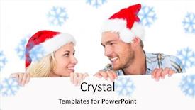  Presentation with snowflakes - Slides with vintage abstract sun s rays on the wall grunge background and a yellow colored foreground.