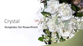  Presentation with japanese flowers - Slide set enhanced with festive-decoration-with-flowers-home background and a white colored foreground