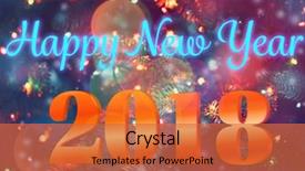  Presentation with chinese new year 2019 - PPT theme featuring festive fir tree with christmas background and a red colored foreground