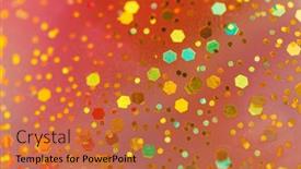  Presentation with glitter - Beautiful theme featuring festive-glitter-background-golden-foil backdrop and a red colored foreground