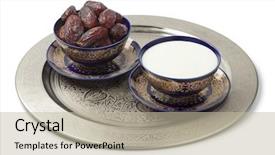  Presentation with white milk - Slide deck having festive moroccan bowls with milk background and a  colored foreground