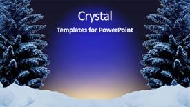  Presentation with festive - Presentation design with festive night background with fir background and a  colored foreground