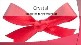  Presentation with red bow - PPT layouts consisting of festive-red-gift-bow-isolated background and a white colored foreground