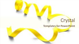  Presentation with festive - Cool new PPT theme with festive ribbon on white background backdrop and a cream colored foreground