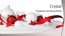  Presentation with festive season - Slide set having festive season - christmas card with white background and a white colored foreground