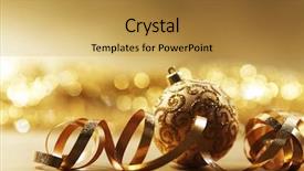  Presentation with festive season - Colorful slides enhanced with festive season - golden christmas card backdrop and a gold colored foreground