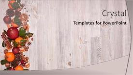  Presentation with year still life christmas - Slide deck having festive-still-life-with-tangerines background and a lemonade colored foreground