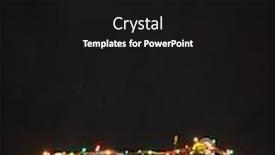  Presentation with dark space - Cool new PPT layouts with festive-turntable-with-christmas-ligts backdrop and a black colored foreground