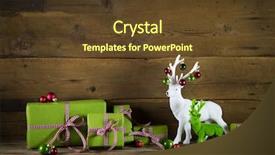  Presentation with christmas sale - Theme consisting of festive wooden christmas background background and a tawny brown colored foreground