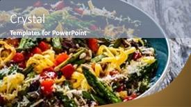  Presentation with asparagus - PPT layouts featuring fettuccine-with-asparagus-parmesan background and a light blue colored foreground