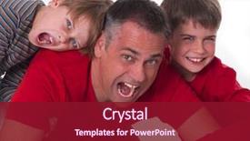  Presentation with parenting - Amazing slide set having family feud - spoiled children on their father's backdrop and a crimson colored foreground