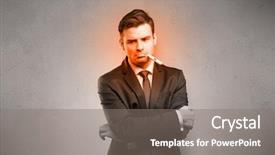  Presentation with medical fever - Amazing slide deck having medical fire - fever businessman with burning red backdrop and a gray colored foreground