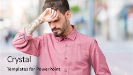  Presentation with bird flu virus - Cool new theme with fever flu and cold virus backdrop and a coral colored foreground