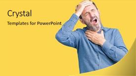  Presentation with flu virus - Beautiful slides featuring fever flu and cold virus backdrop and a yellow colored foreground