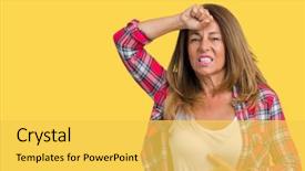  Presentation with flu virus - Slide set with fever flu and cold virus background and a yellow colored foreground