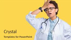  Presentation with medical fever - Presentation having fever flu and cold virus background and a yellow colored foreground