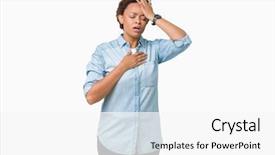  Presentation with flu virus - Slides enhanced with fever flu and cold virus background and a white colored foreground