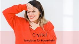  Presentation with flu virus - PPT theme having fever flu and cold virus background and a red colored foreground