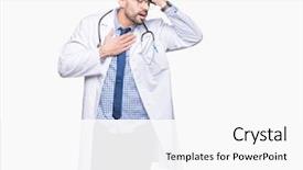  Presentation with flu virus - Slide deck consisting of fever flu and cold virus background and a white colored foreground