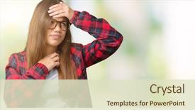  Presentation with bird flu virus - Presentation theme featuring fever flu and cold virus background and a soft green colored foreground