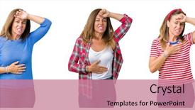  Presentation with bird flu virus - Beautiful PPT theme featuring fever flu and cold virus backdrop and a coral colored foreground