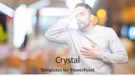  Presentation with flu virus - PPT layouts featuring fever flu and cold virus background and a coral colored foreground