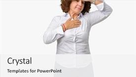  Presentation with businees - Theme featuring fever flu and cold virus background and a white colored foreground