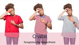  Presentation with flu virus - Slide deck featuring fever flu and cold virus background and a coral colored foreground