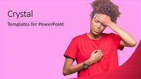  Presentation with knitting african american - Amazing slide set having fever flu and cold virus backdrop and a white colored foreground