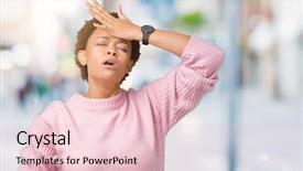  Presentation with african american mothers - PPT theme enhanced with fever flu and cold virus background and a lemonade colored foreground