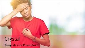  Presentation with populations african american - Amazing presentation theme having fever flu and cold virus backdrop and a red colored foreground