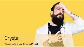  Presentation with medical fever - Cool new presentation with fever flu and cold virus backdrop and a yellow colored foreground