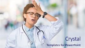  Presentation with medical fever - Audience pleasing slide set consisting of fever flu and cold virus backdrop and a sky blue colored foreground