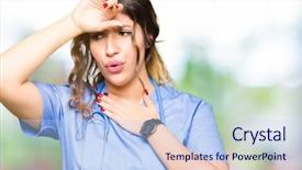  Presentation with medical fever - Amazing presentation design having fever flu and cold backdrop and a light blue colored foreground