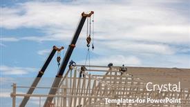  Presentation with roof - Beautiful presentation featuring few-african-workers-working backdrop and a gray colored foreground