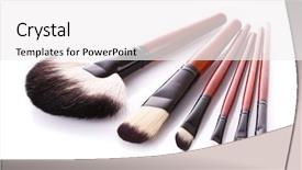  Presentation with cosmetic - Beautiful presentation theme featuring two wooden benches and table on the large porch backdrop and a gray colored foreground