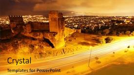  Presentation with bali - Audience pleasing PPT layouts consisting of fez el bali morocco backdrop and a gold colored foreground