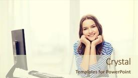  Presentation with hone - Slides featuring fhone - hone technology and education concept background and a  colored foreground