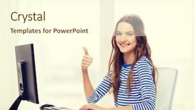  Presentation with technology education - Slides having fhone - hone technology and education concept background and a cream colored foreground