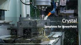  Presentation with steel pipe - Slides having fhone - honing of steel pipe cooling background and a tawny brown colored foreground