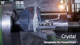  Presentation with steel pipe - PPT layouts having happy kid at home with cat pet background and a light gray colored foreground