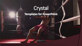  Presentation with professional training - Beautiful slide deck featuring fhone - professional boxer having break backdrop and a dark gray colored foreground